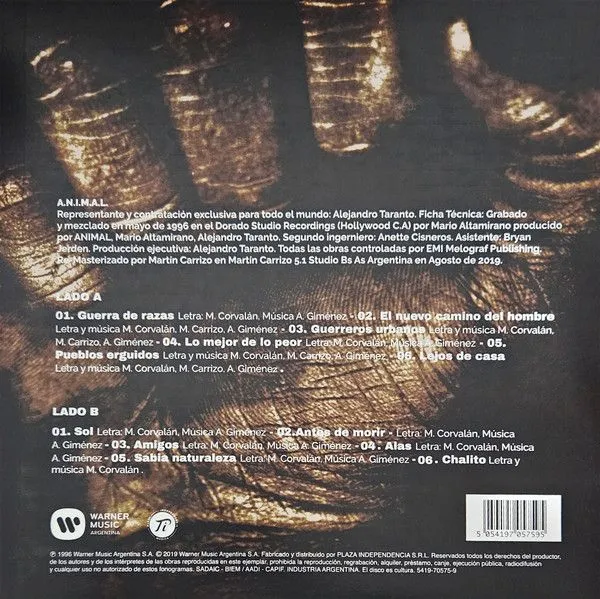 A.N.I.M.A.L. El Nuevo Camino Del Hombre (Vinyl, LP, Album, Reissue, Remastered)_1