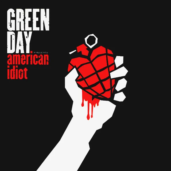 GREEN DAY - AMERICAN IDIOT - RED-WHITE-BLACK VINYL 0093624922810_1