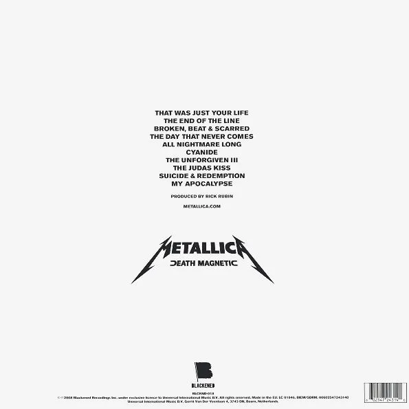 Metallica - Death Magnetic (Black Vinyl 2LP), 0602547243140_1