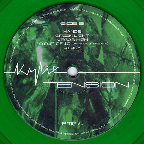 Kylie Minogue - Tension (Transparent Green Vinyl) (1LP), 4050538927894_2