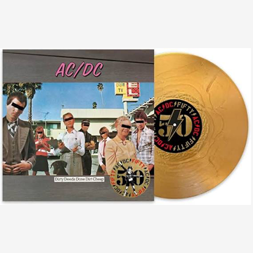Виниловая пластинка AС/DС - Dirty Deeds Done Dirt Cheap (50th Anniversary Edition) (Gold Nugget Vinyl + Artwork Print) (1LP), 0196588345814_1