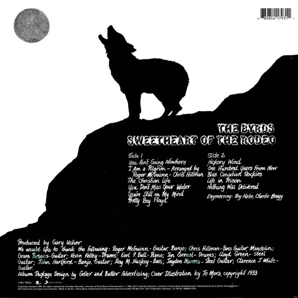 THE BYRDS Sweetheart Of The Rodeo, (LP Reissue,180 Gram), 0889854179311_1