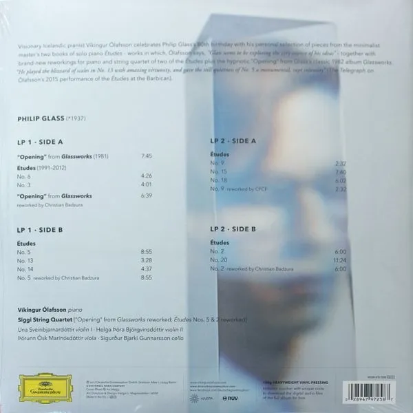 Vikingur Olafsson / Philip Glass: Piano Works (2LP) 0028947972587_1
