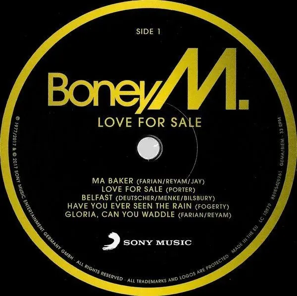 BONEY M - LOVE FOR SALE, 0889854092610_3