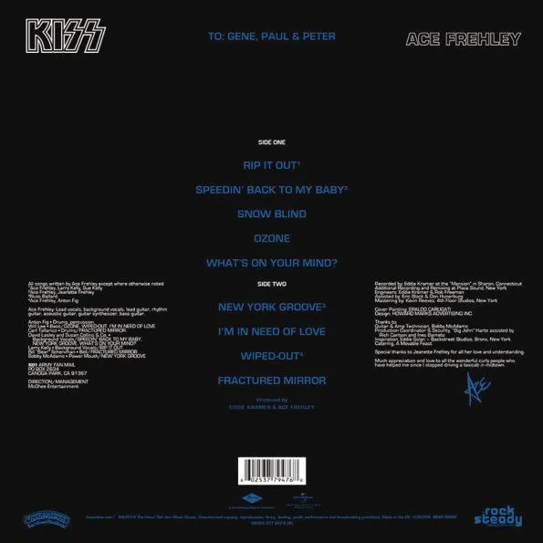 Ace Frehley - Kiss: Ace Frehley (Black Vinyl LP), 0602537794768_1