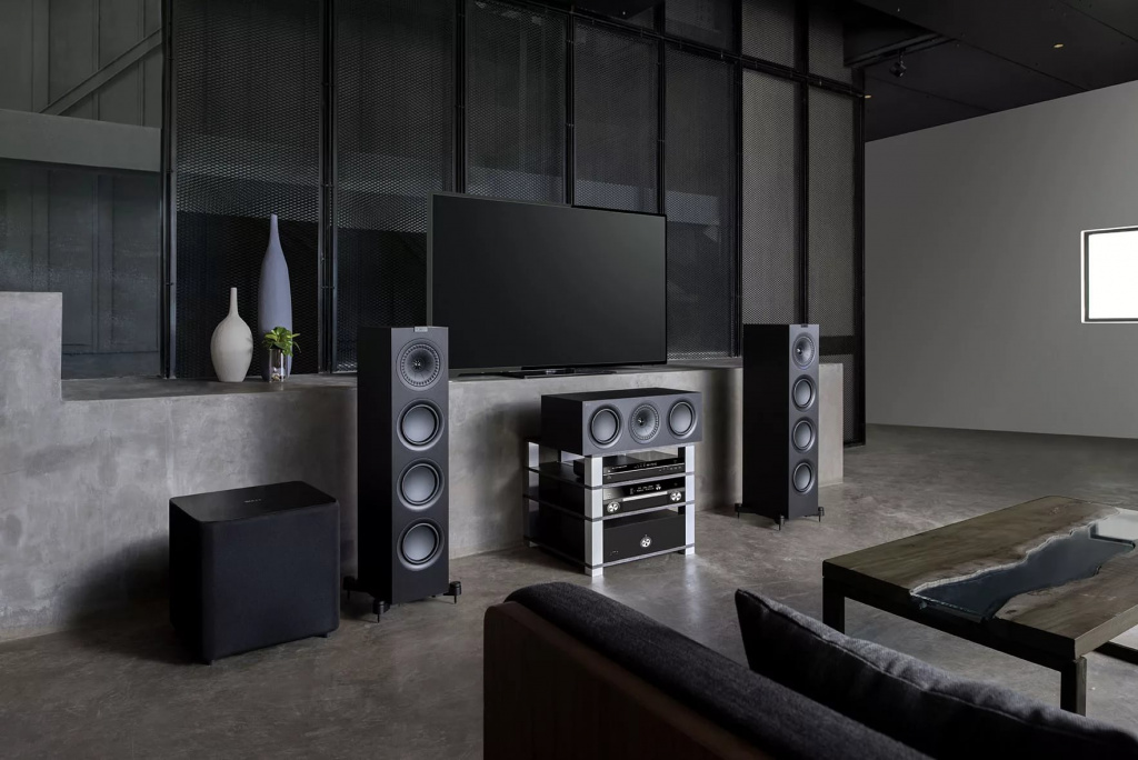 Система домашнего кинотеатра с KEF Q750 в качестве фронтальных колонок