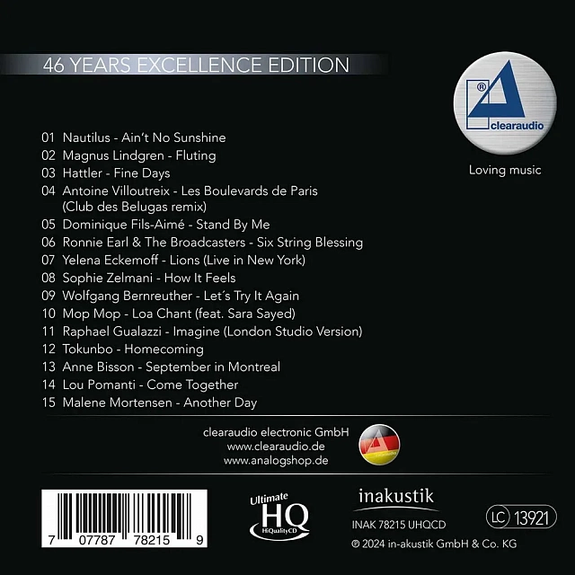 Inakustik LP Clearaudio - 46 Years Excellence Edition, 01678211_1