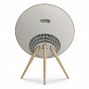 Bang & Olufsen Beosound A9 5.G Gold Tone/Light Oak Legs/Cover Golden by Kvadrat_1