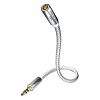 InAkustik Premium Extension Audio Cable 3.0m 3.5mm jack<>3.5mm jack(F)+6.3 jack adapter, 00410203_1