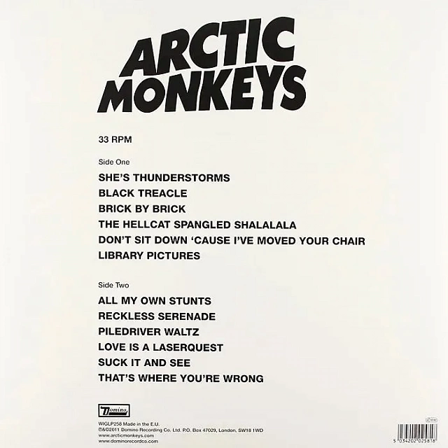 ARCTIC MONKEYS - Suck It And See (1LP), 5034202025818_1