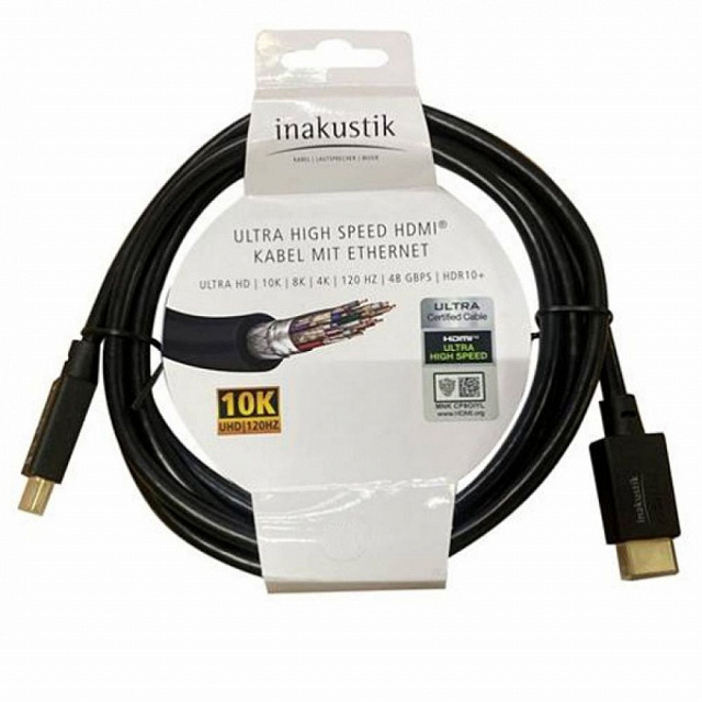 InAkustik White Ultra High Speed HDMI, 1.0m, 313991001_0