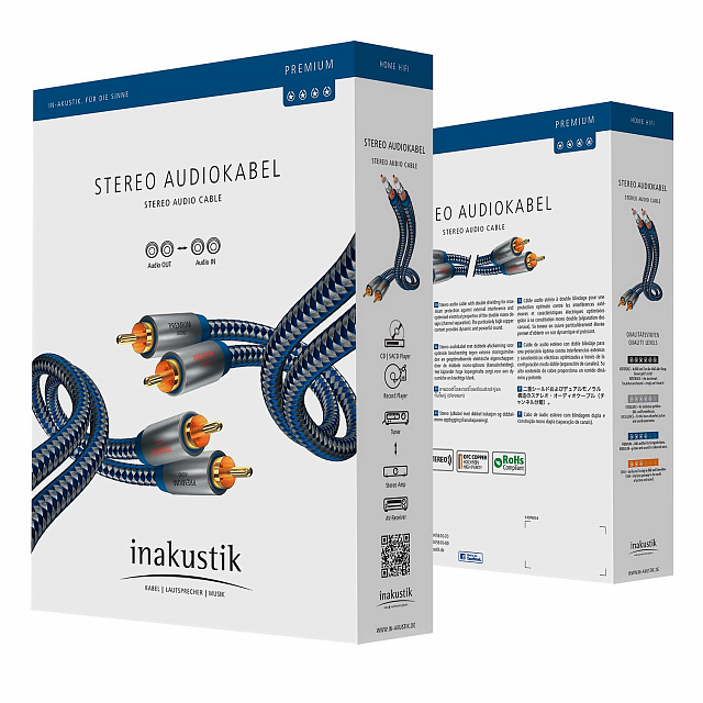 InAkustik Premium Audio Cable, RCA, 5 m, 0040405_1