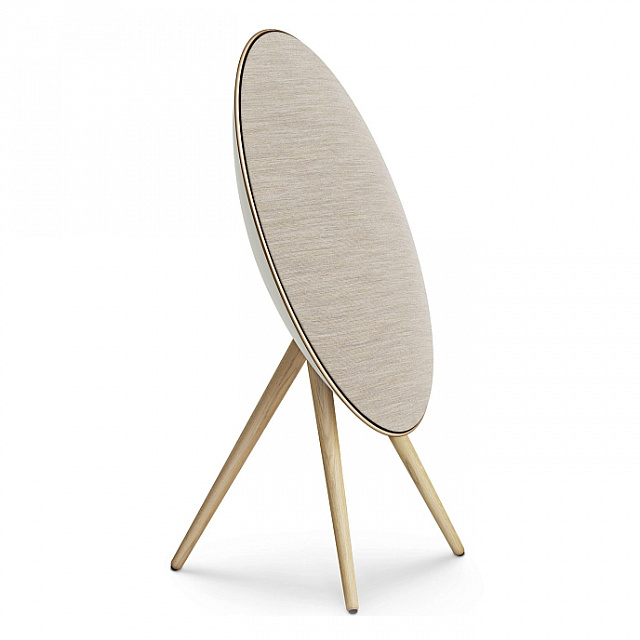Bang & Olufsen Beosound A9 5.G Gold Tone/Light Oak Legs/Cover Golden by Kvadrat_4
