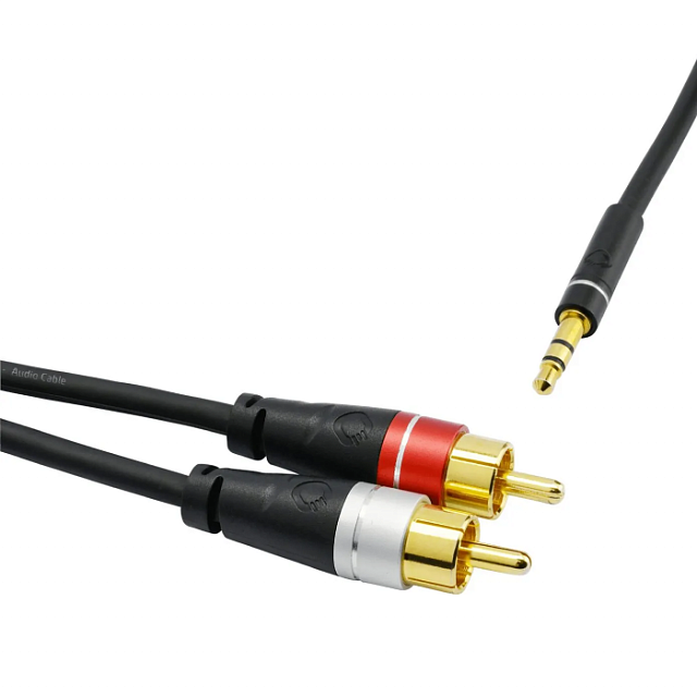Oehlbach EXCELLENCE Select Audio Jack RCA Link, Audio cable 3,5-Ci 1,0m bw, D1C33190_2