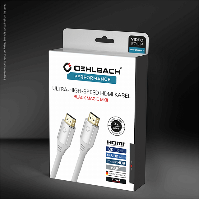 Oehlbach Performance Black Magic MKII, UHS HDMI cable 5,0m white, D1C92497_0