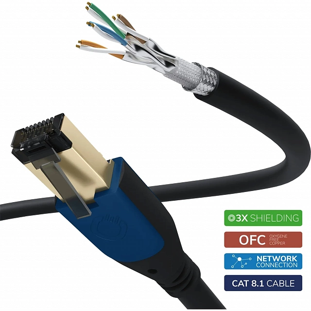 Oehlbach PERFORMANCE Giga Stream Cat 8.1 1,0m, D1C19352_3