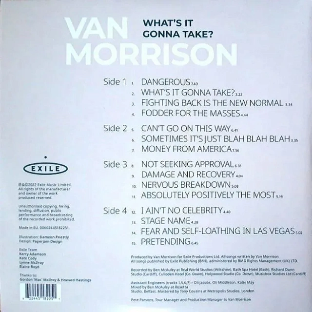 VAN MORRISON - What s It Gonna Take? (2LP, Black Vinyl), 0602445182251_1