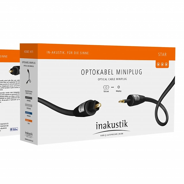 InAkustik Star Optical Cable Toslink - Miniplug 3.0m, 00312131_1