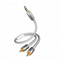 InAkustik Premium MP3 3.5mm <> 2RCA 1.5m 004100015