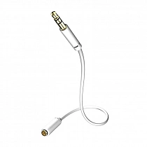 InAkustik Star MP3 Audio Cable,5 m, (M-F),3.5 mm  Phone plug (m)<>3.5 Phone plug (F), 00310505