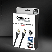Oehlbach Excellence Select video Link, UHS HDMI 2.1 cable 5.0m bl