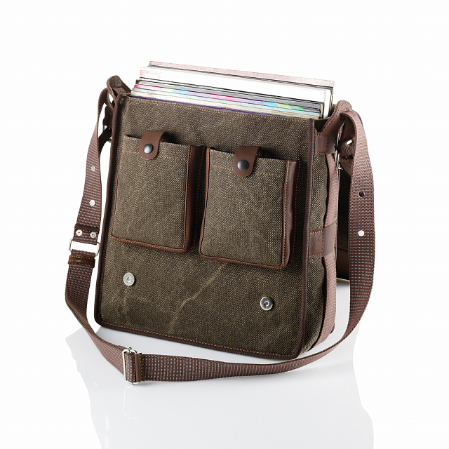Clearaudio Vinyl Travel Leather Bag Brown_0