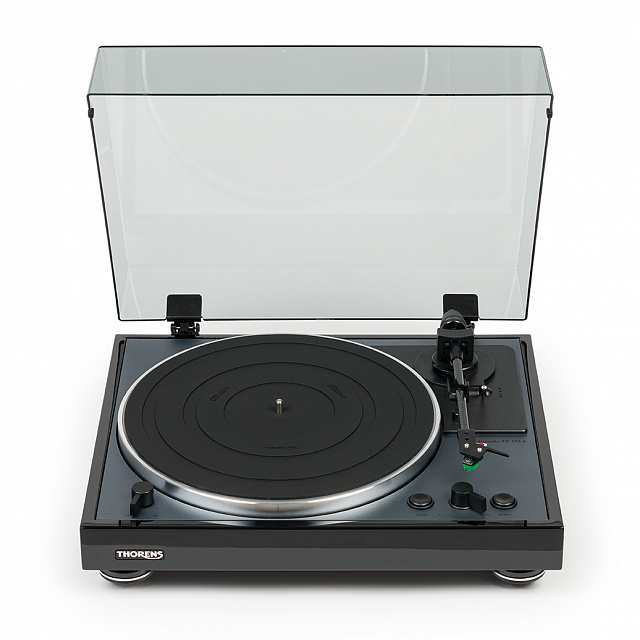 Thorens TD 102 A, AT-VM95E, Piano Black_2